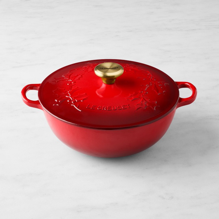 Le Creuset Enameled Cast Iron Holly Soup Pot, 4 1/2-Qt.