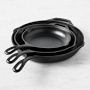 Lodge Chef Collection Seasoned Cast Iron 3-Piece Skillet Set