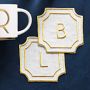 Gold Monogram Mug