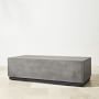 Lucca Concrete Outdoor Rectangle Coffee Table (56&quot;)