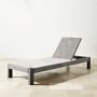 Larnaca Metal Chaise, Metal, AWW, Grey