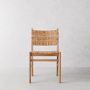 Sullivan Woven Dining Side Chair, Natural