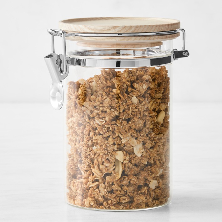 Hold Everything Stackable Glass Canister with Clamp