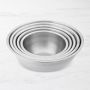 Stainless-Steel Restaurant Mixing Bowls, Set of 5