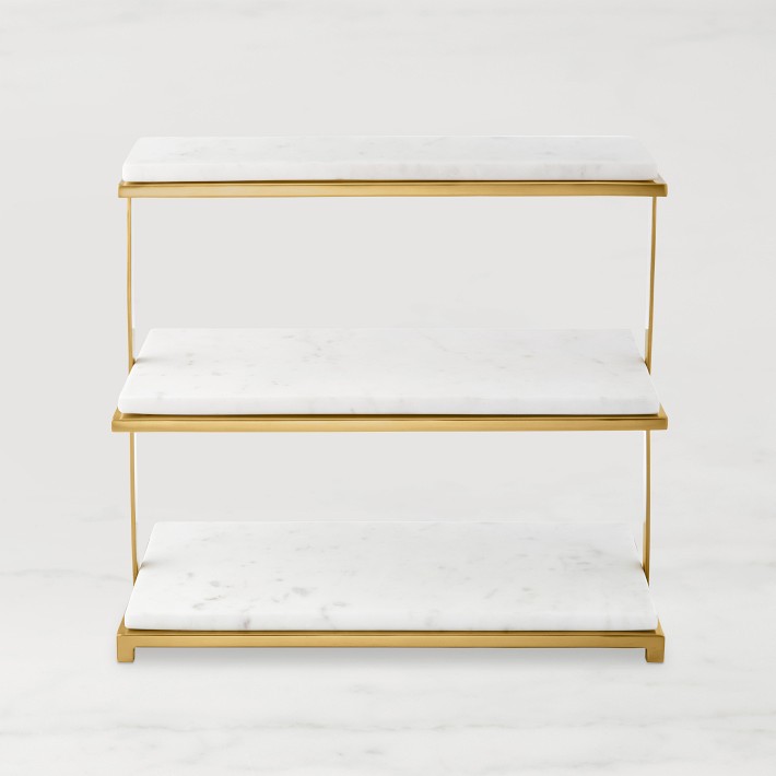 Marble & Brass 3 Tiered Stand