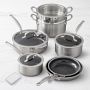 GreenPan™ Premiere Stainless-Steel Ceramic Nonstick 11-Piece Cookware Set