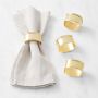 Presidio Gold Napkin Rings, Set of 4