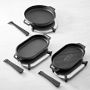 Ooni Cast Iron Skillet, Grizzler &amp; Sizzler Pan Cookware Set with Trivets