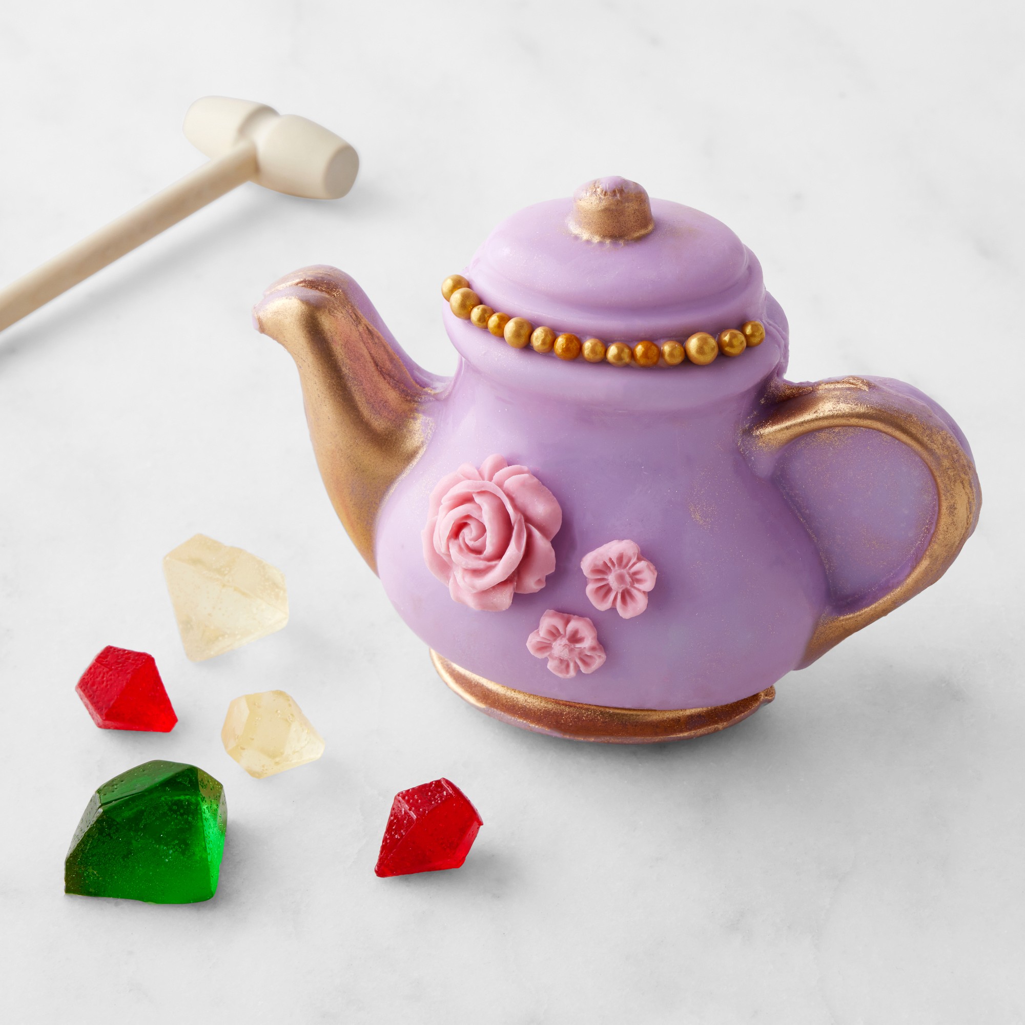 Bridgerton x Williams Sonoma Chocolate Breakable Tea Pot with Candy Jewels