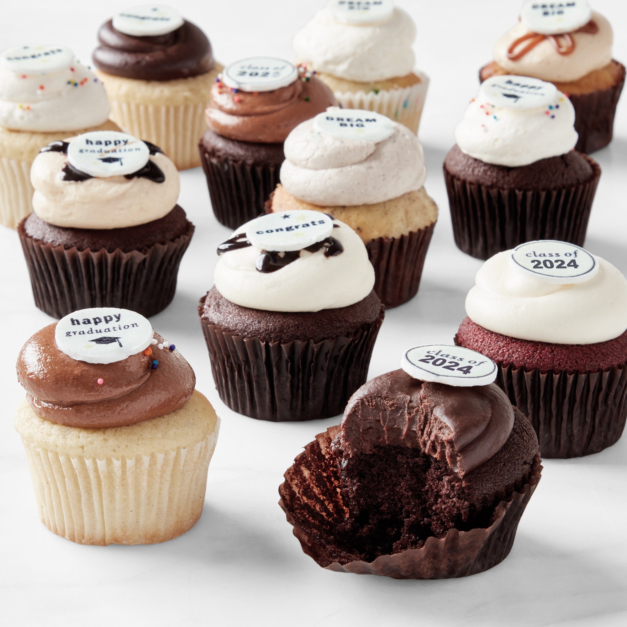 Georgetown Cupcake Graduation Cupcakes, Set of 12