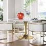 Tulip Round Pedestal Dining Table (42&quot;-56&quot;)