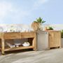 Larnaca Outdoor Teak Prep Table