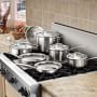 Cuisinart Multiclad Tri-Ply Stainless-Steel 12-Piece Cookware Set