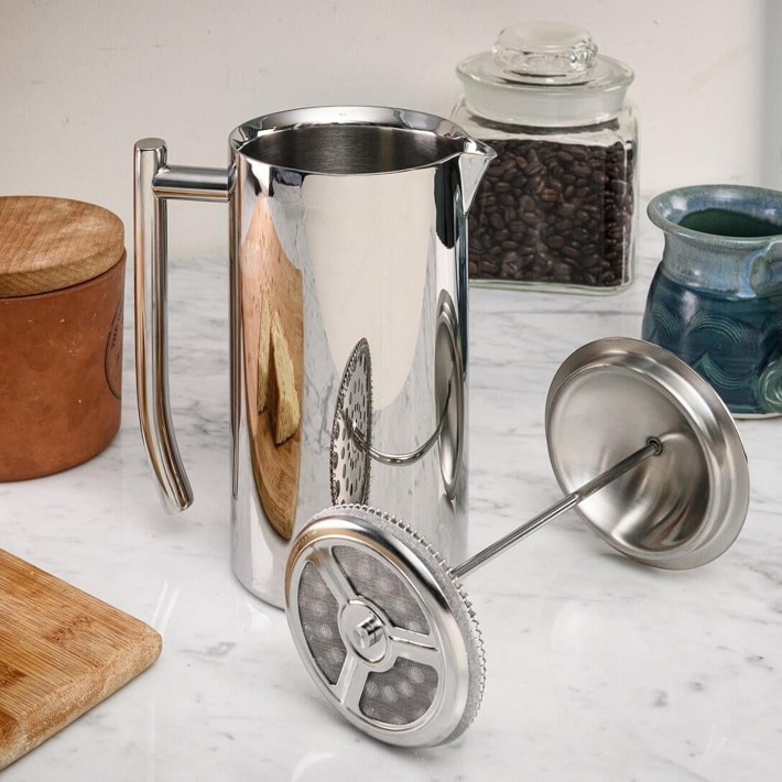 Williams Sonoma: Double Walled Stainless Steel deals French Press 8 Cup 34 oz. 6858682