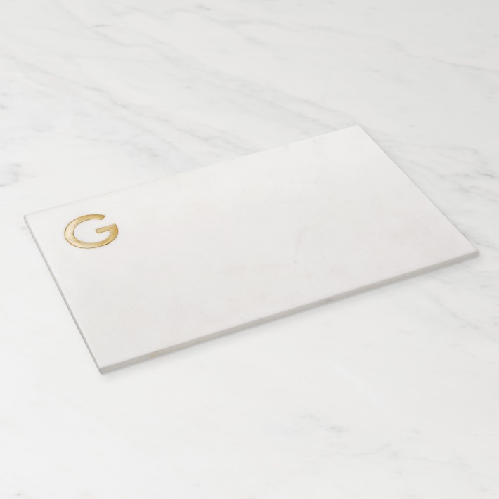Marble & Brass Monogram Board - G