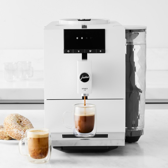 JURA ENA 4 Fully Automatic Espresso Machine in Nordic White Williams Sonoma