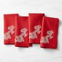 Lunar Dragon Embroidered Napkins, Set of 4