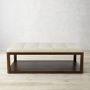 Porte Grid Tufted Rectangular Ottoman (48&quot;-55&quot;)