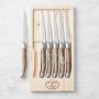 Jean Dubost Laguiole Dark Horn Steak Knives, Set of 6