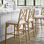 Chippendale Upholstered Bistro Counter Stool