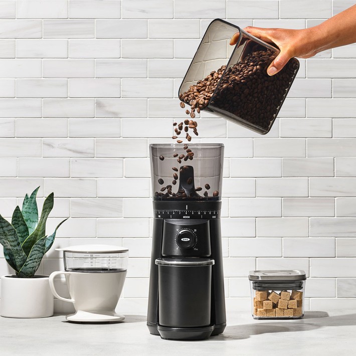 Oxo barista brain conical burr coffee grinder with integrated scale hotsell