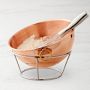 Mauviel Copper Beating Bowl with Metal Stand, 4 3/4-Qt.