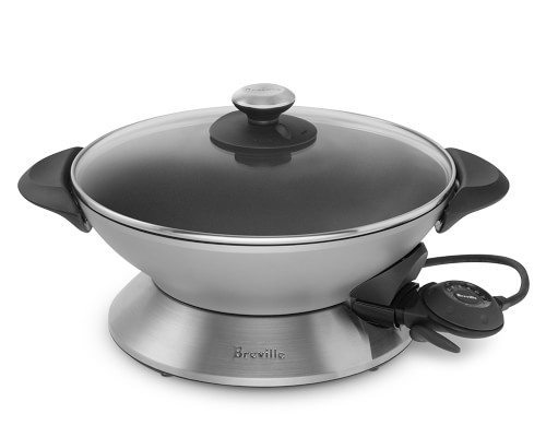 Breville Hot Wok 6-Qt. Stainless-Steel Electric Wok