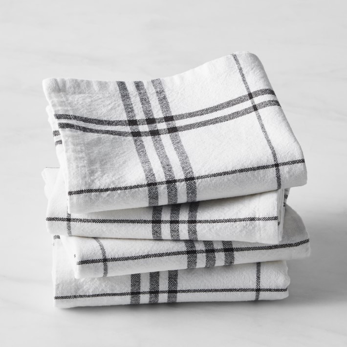 Open Kitchen by Williams Sonoma Towels, Set of 4, Black