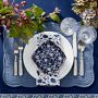 Marlo Thomas x Williams Sonoma Blue Floral Appetizer Plates, Set of 4