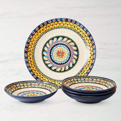 Italian pasta bowls set best sale