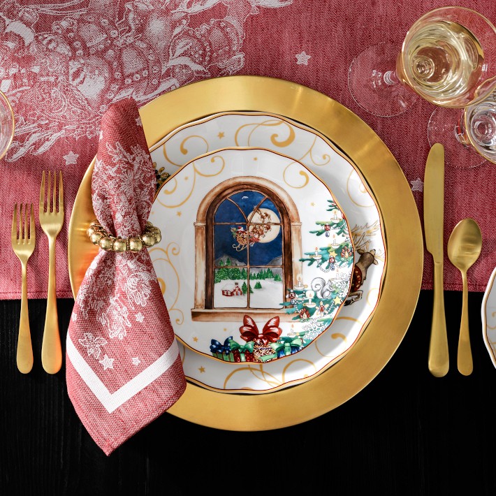 Williams Sonoma Twas The Night Before Christmas Salad Plates