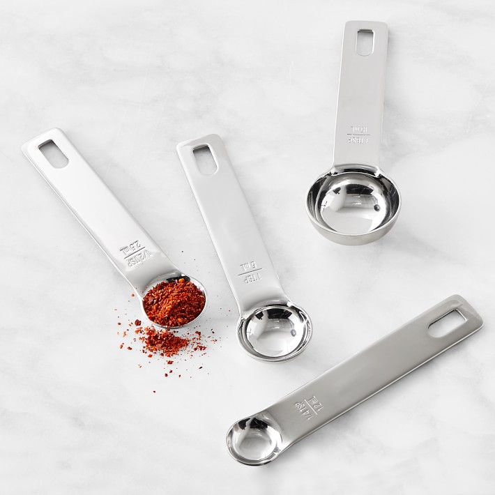 Spoons, Set of 4 - Williams Sonoma Stainless-Steel Ultimate Measuring Cups & Spoons