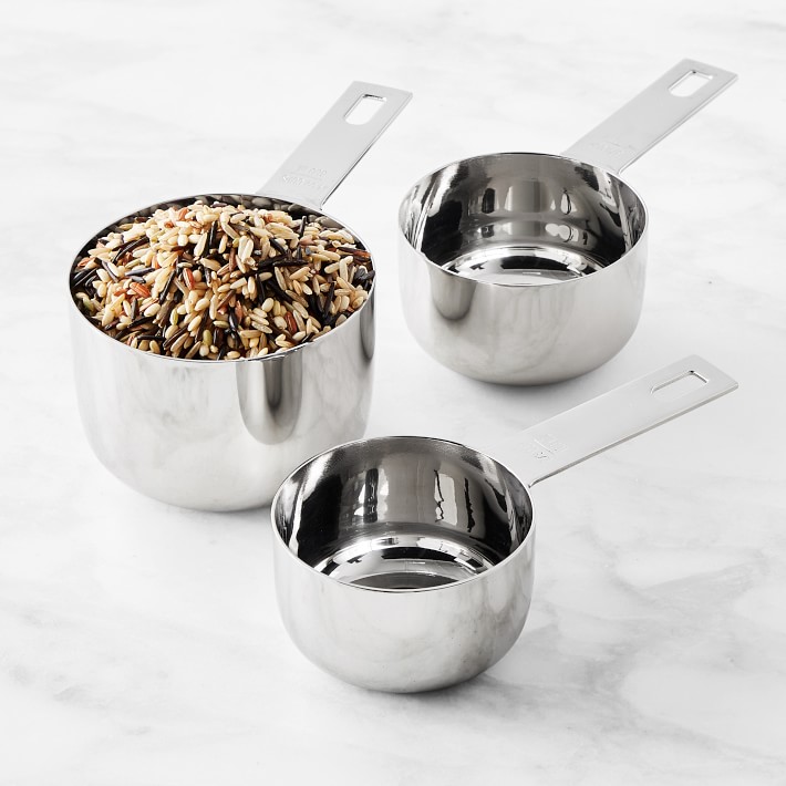 Odd Cups, Set of 3 - Williams Sonoma Stainless-Steel Ultimate Measuring Cups & Spoons