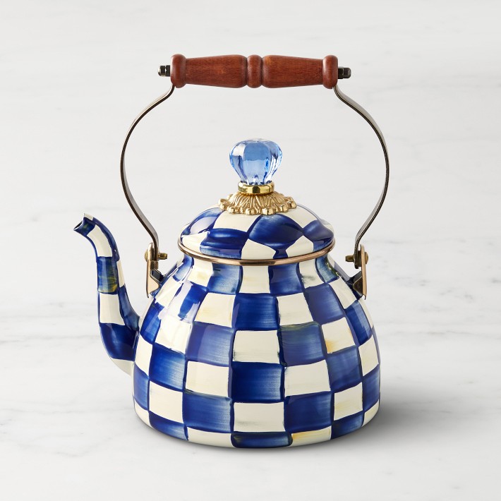 MacKenzie-Childs Royal Check Tea Kettle, 2-Qt.