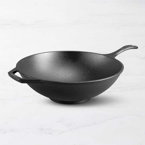 Lodge Chef Collection Seasoned Cast Iron Wok, 12