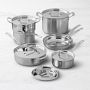 Cuisinart Multiclad Tri-Ply Stainless-Steel 12-Piece Cookware Set