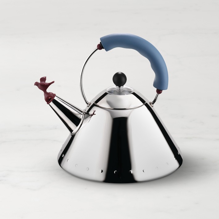 Alessi Michael Graves 9093 Stainless-Steel Tea Kettle, Blue