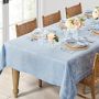 Primavera Jacquard Tablecloth, 70"x108", Bluebell