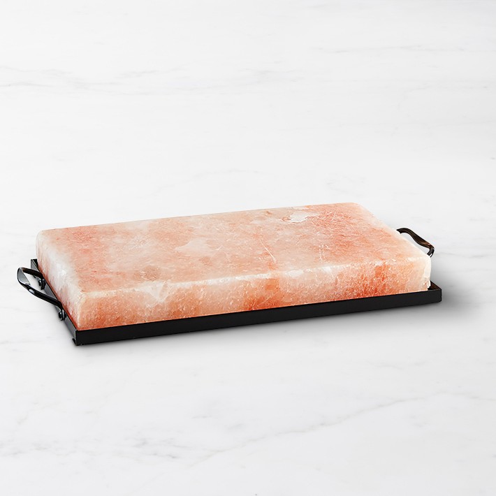 Williams Sonoma Himalayan Salt Plank with Holder