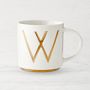Gold Monogram Mug, W