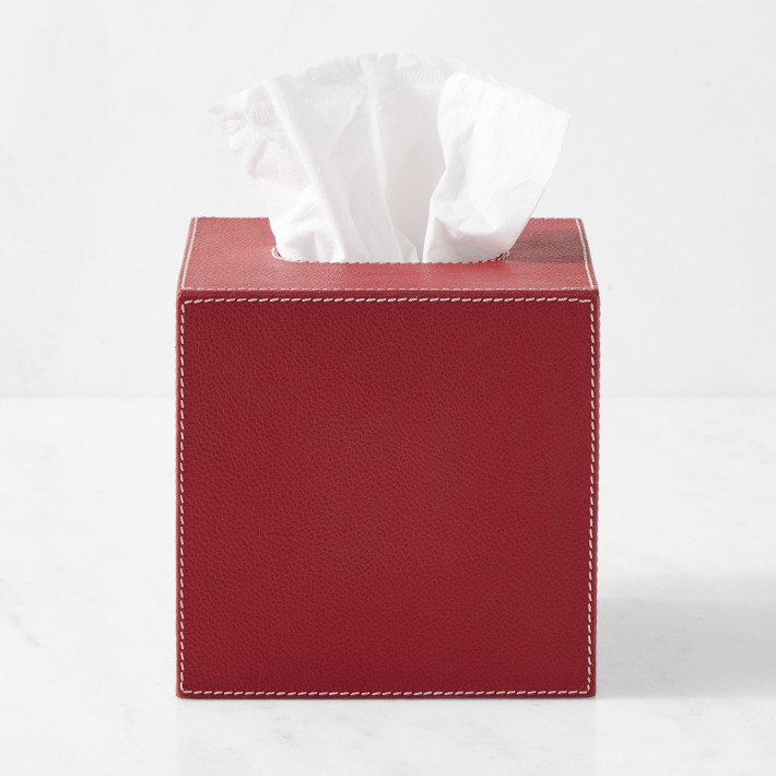 Red tissue holder discount