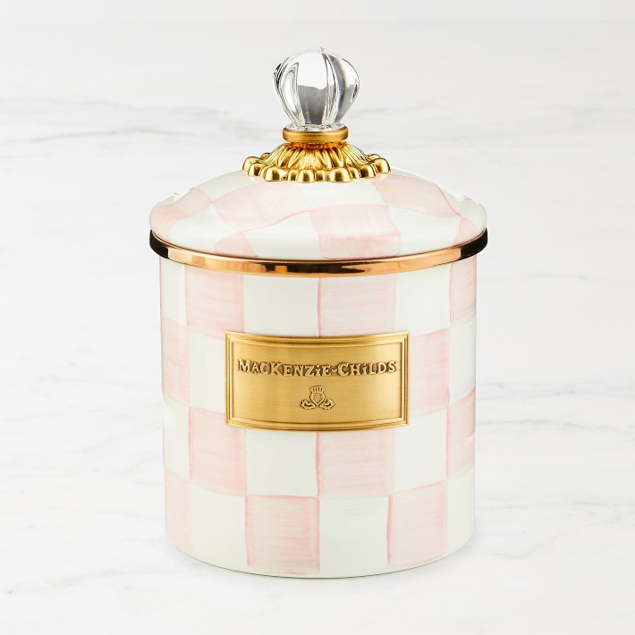 MacKenzie-Childs Rosy Check Canister (Small)