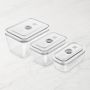 Zwilling Fresh &amp; Save 3-Piece Glass Food Storage Container, Meal Prep Containers