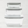 Zwilling Fresh &amp; Save 3-Piece Glass Food Storage Container, Meal Prep Containers