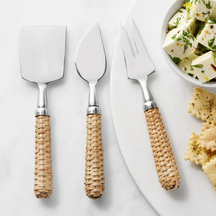 Light Woven Cheese Set with Gift Box