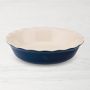 Emile Henry Modern Classics French Ceramic Pie Dish, Navy