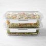 Hold Everything Rectangular Glass Food Storage Containers, Set of 2