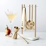 Gold Bar Tools Set with Cocktail Shaker