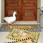MacKenzie-Childs Welcome Periwinkle Double Doormat