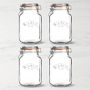 Kilner Square Clip Top Jar, 51 oz, Set of 4